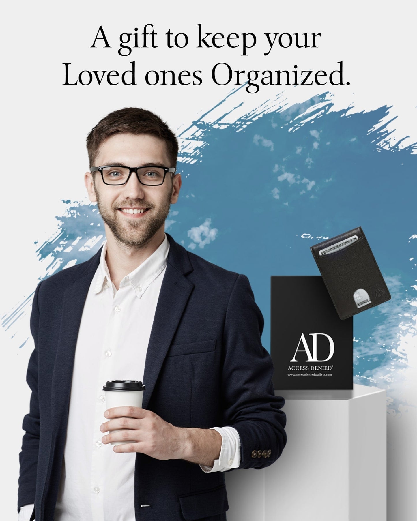 Money Clip Bifold Wallet W/ Pull Strap