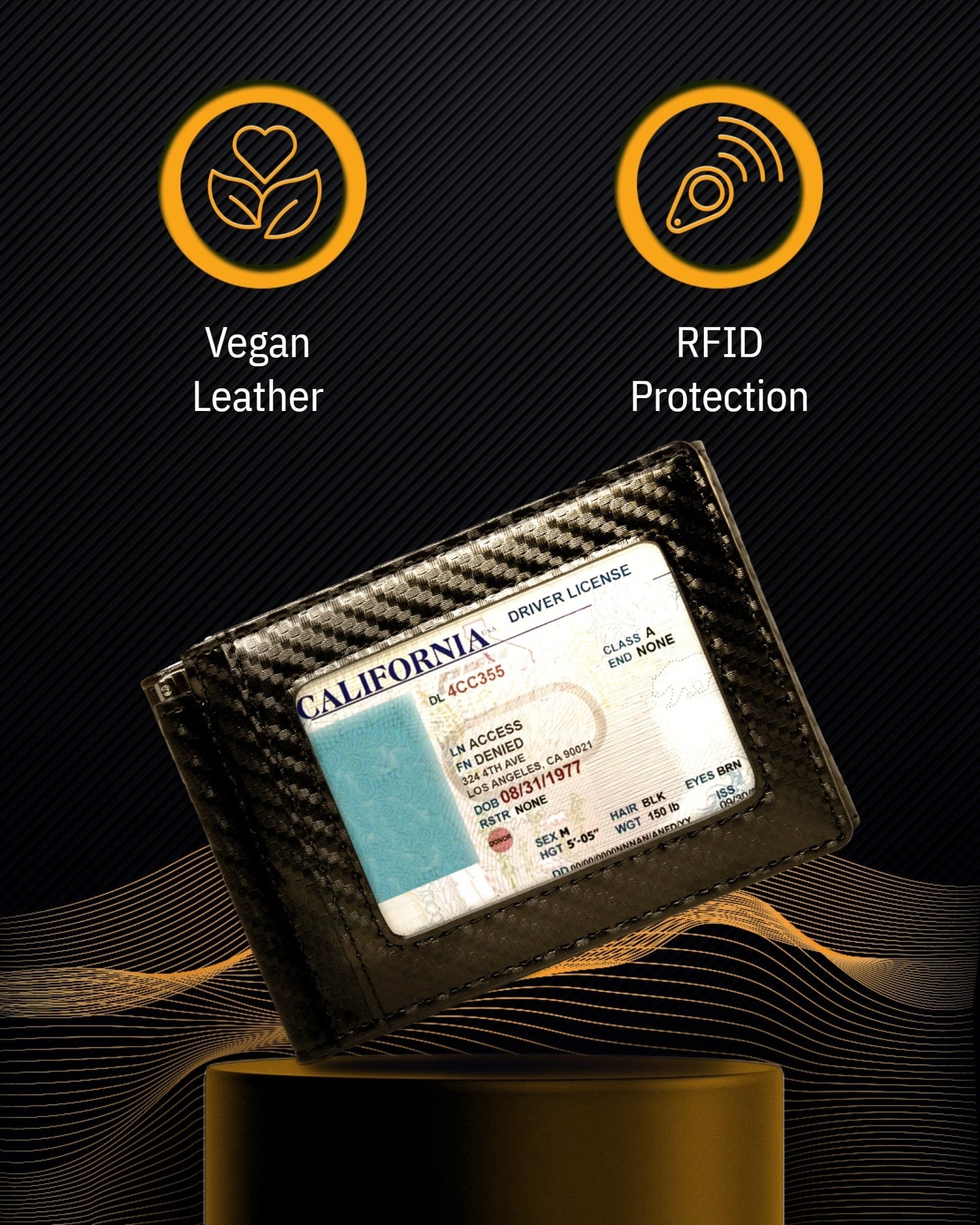 Trifold Wallet With Removable Money Clip