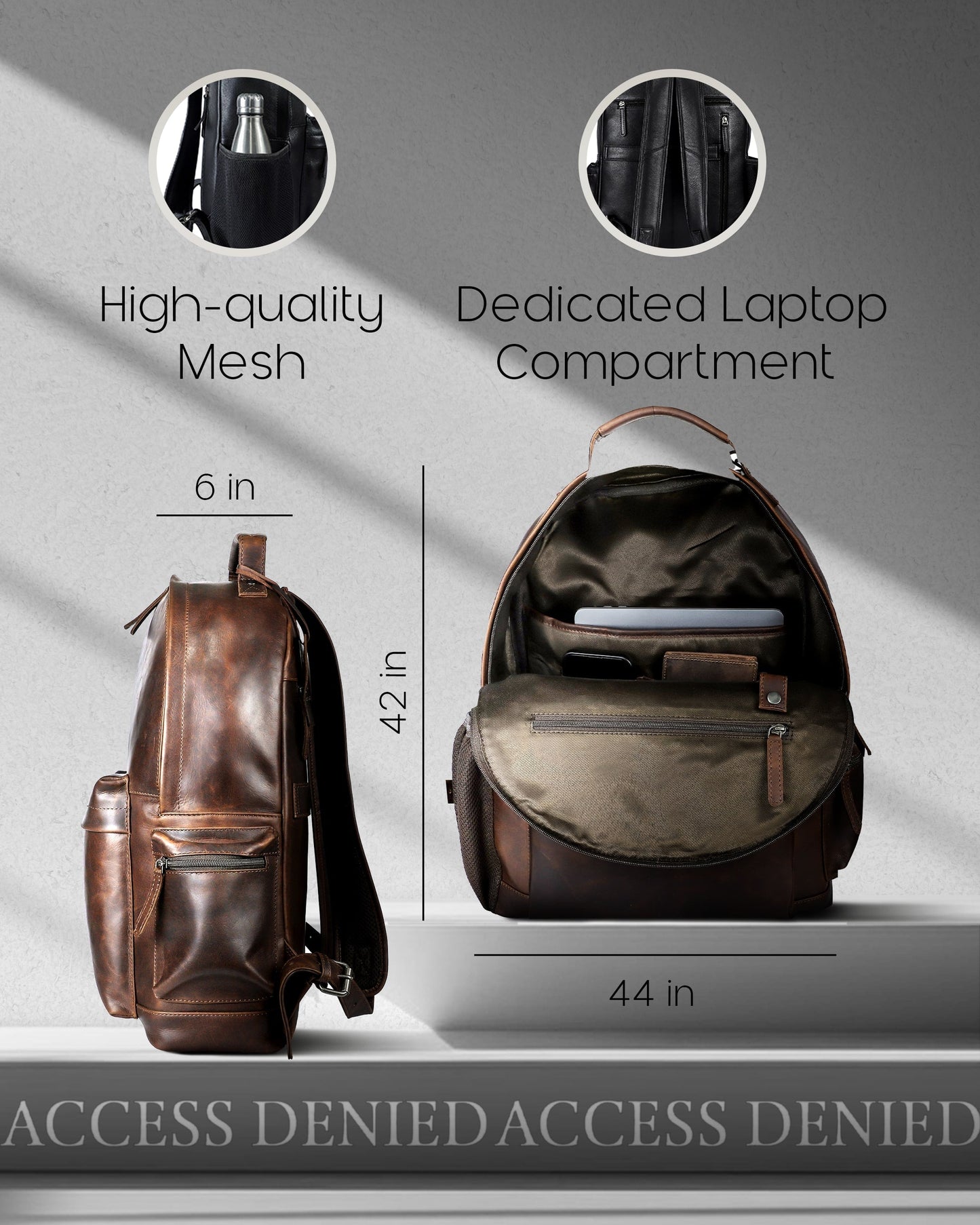 Genuine Leather Backpack