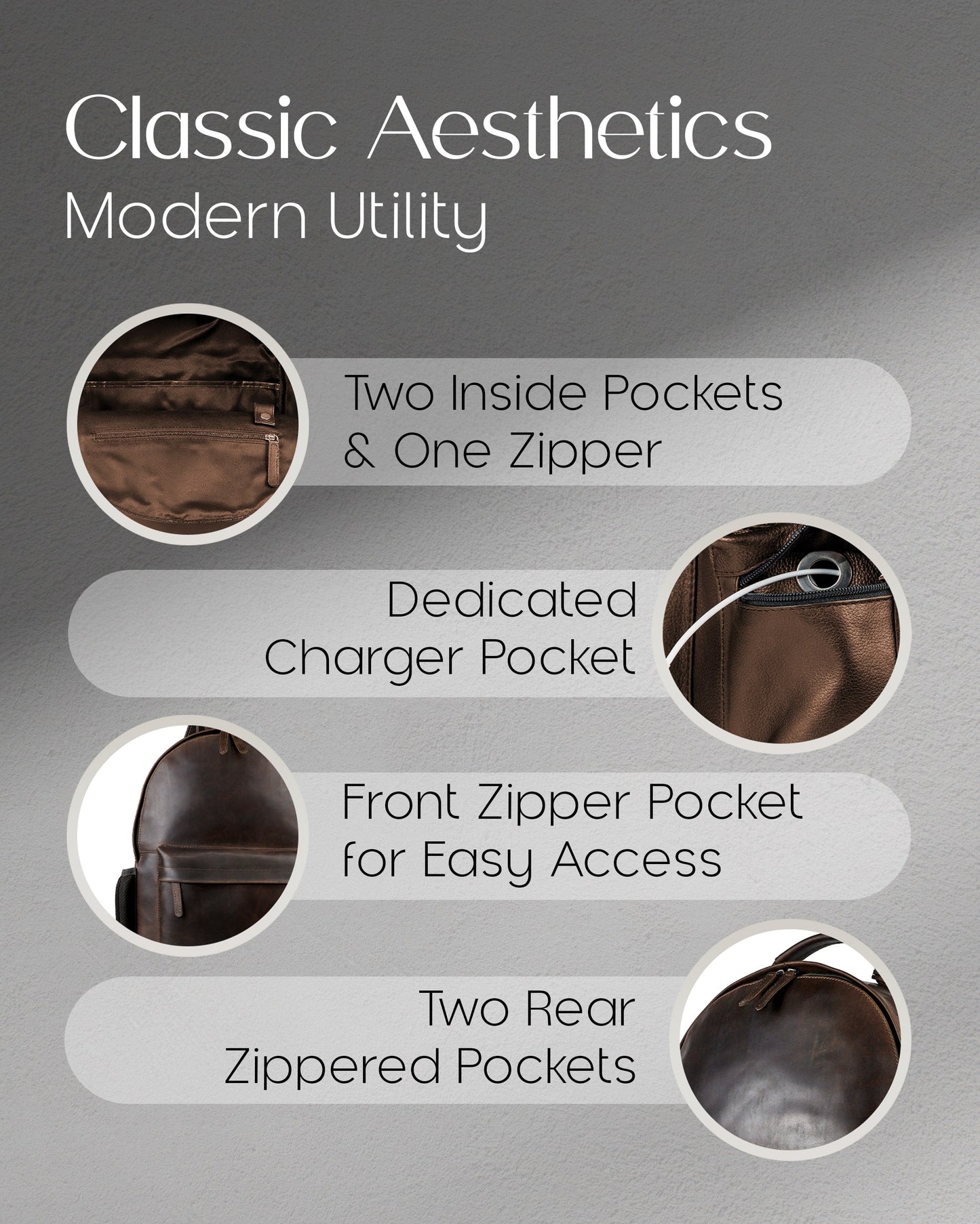 Genuine Leather Backpack