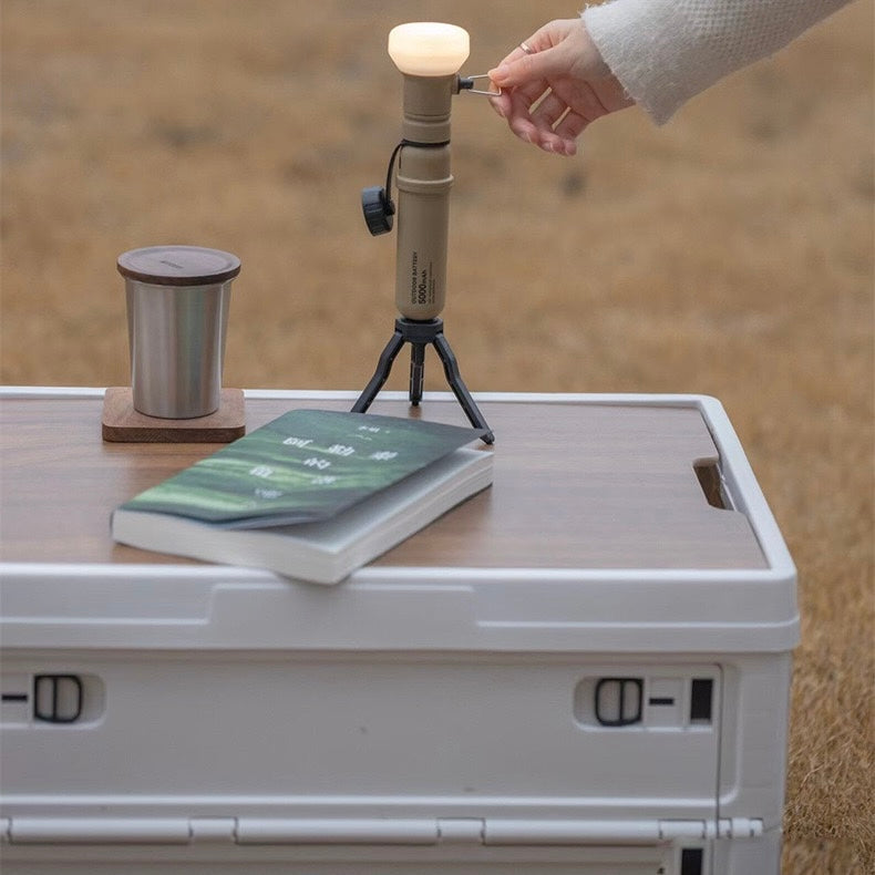 LITEGUEST 2-in-1 Retro Camping Lantern with 5000mAh Power Bank