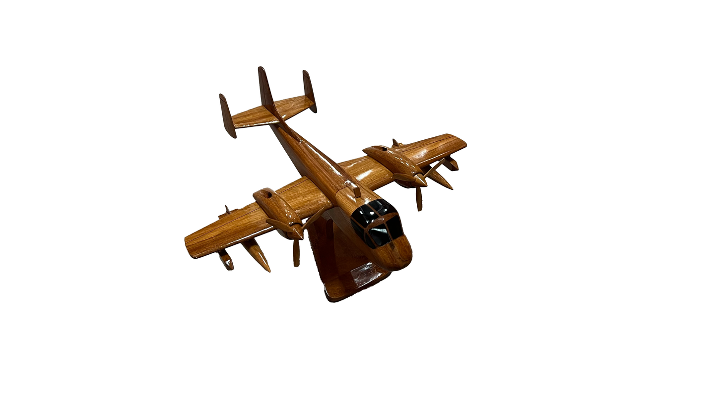 OV-1 ( OV1 ) Mohawk Mahogany Wood Desktop Airplane Airplanes  Model