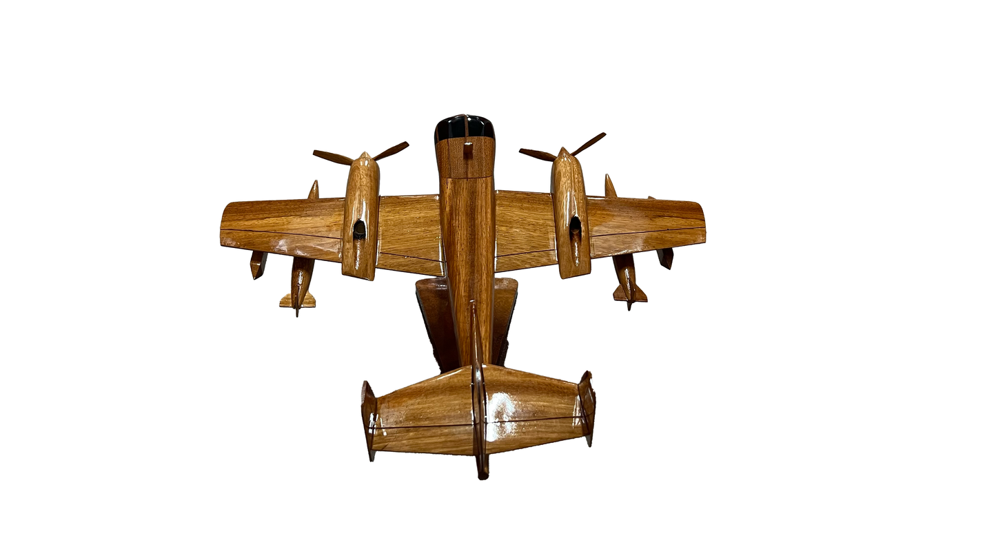 OV-1 ( OV1 ) Mohawk Mahogany Wood Desktop Airplane Airplanes  Model