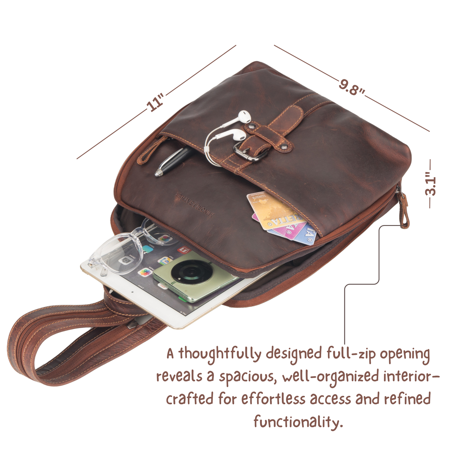 Isla Everyday Backpack Chestnut