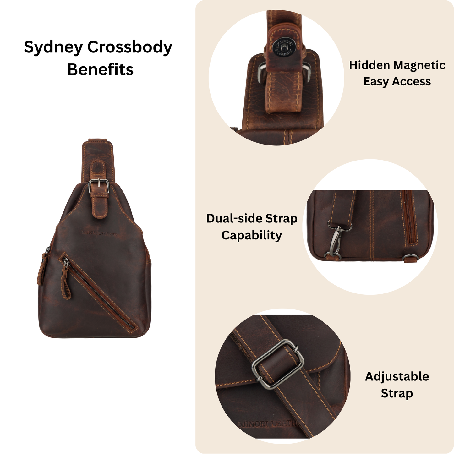 Sydney Crossbody Bag Chestnut