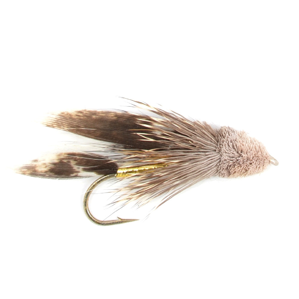 Muddler Minnow Fly Fishing Flies - Classic Bass and Trout Streamers - 1 Dozen Flies Hook Size 8