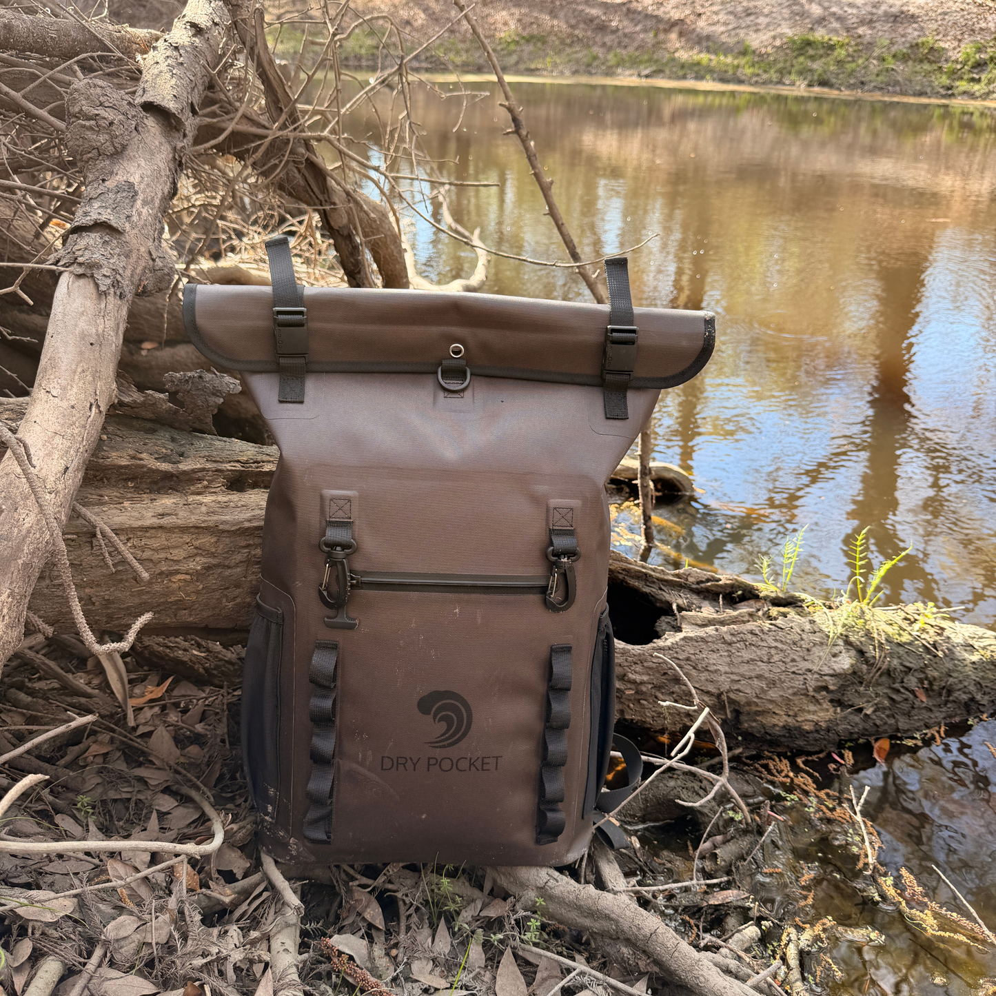 Waterproof Floating Backpack Dry Bag - Olive Night