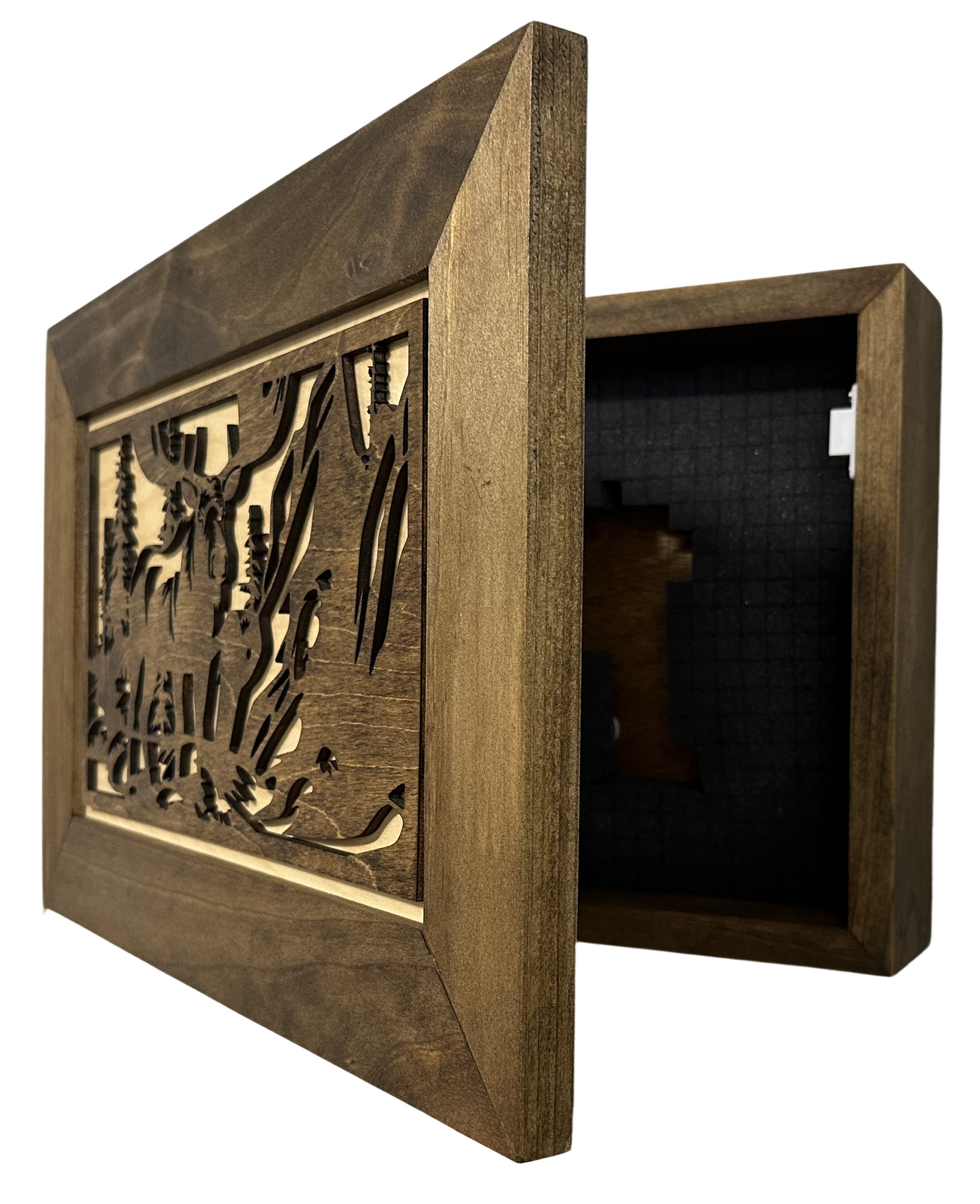 Concealed Moose Wall-Mounted Gun Cabinet – Secure Hidden Storage for Firearms