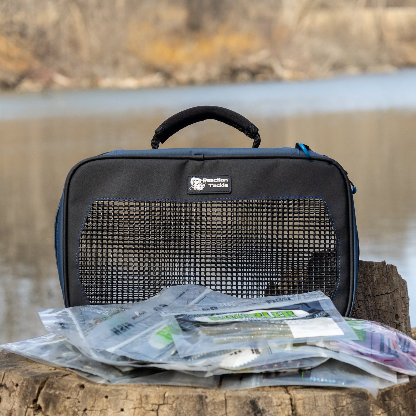 Reaction Tackle Breathable Mesh Bait Binder and Tackle Storage - New