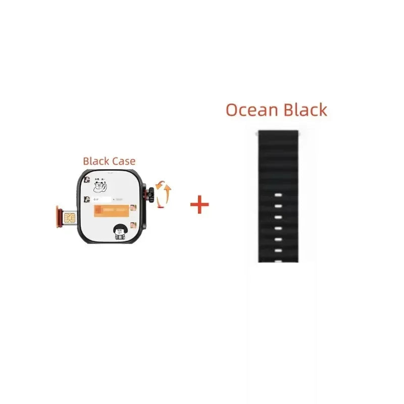 4G Smartwatch CDS9 Rotary Pull Camera GPS WIFI Heart Rate Tracker 256GB storage Download app Sports Watch