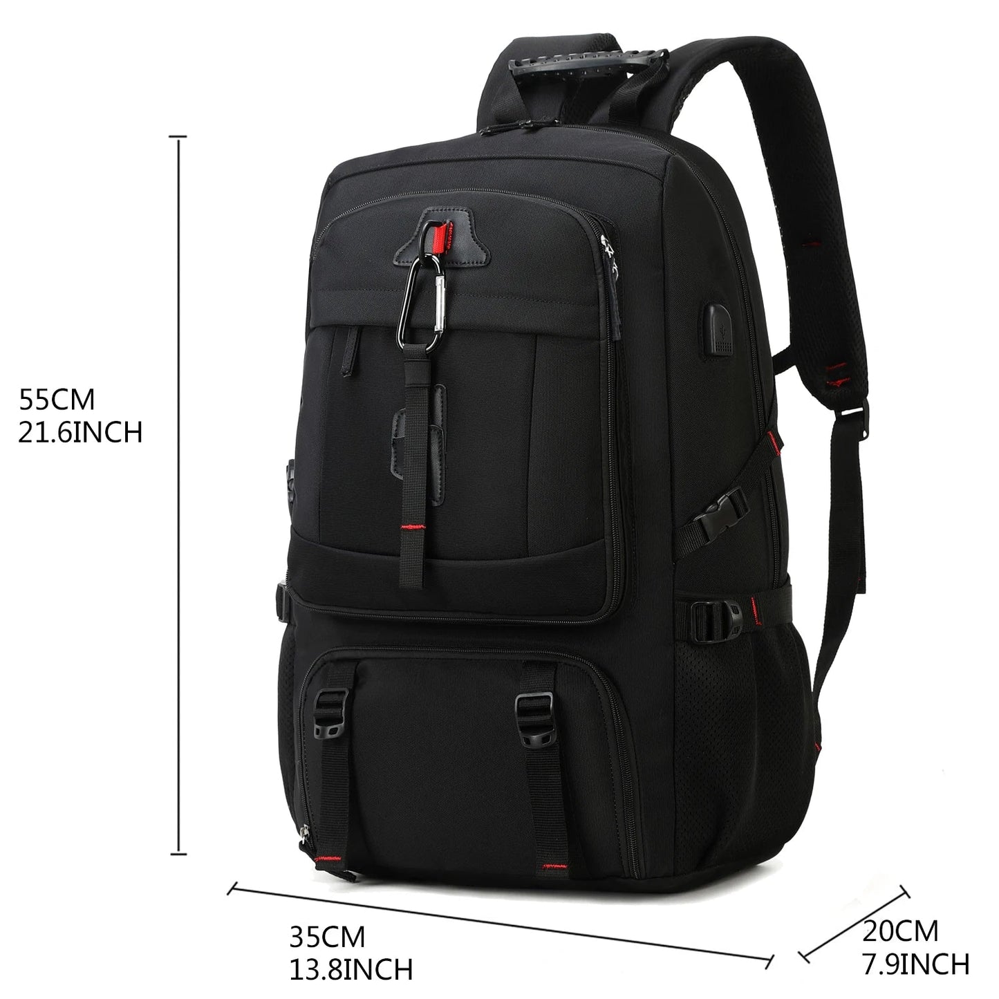 50L Waterproof Backpack with Shoe Compartment