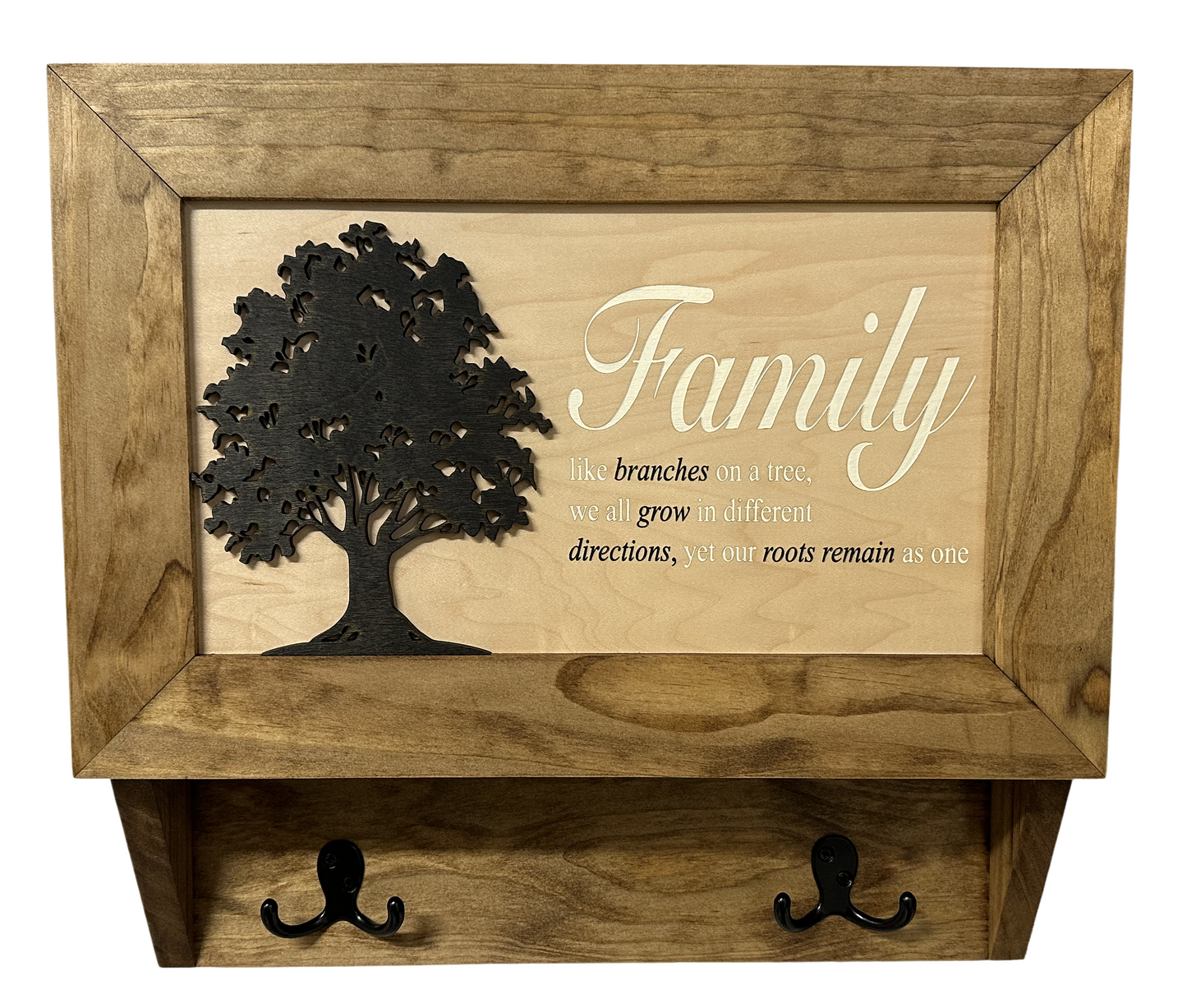 Family Tree Wall-Mounted Gun Cabinet – Hidden Secure Storage with Heartfelt Design