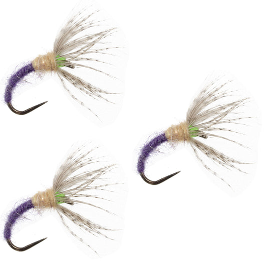 3 Pack Grave Digger Sakasa Kebari - Tenkara Flies - Size 12