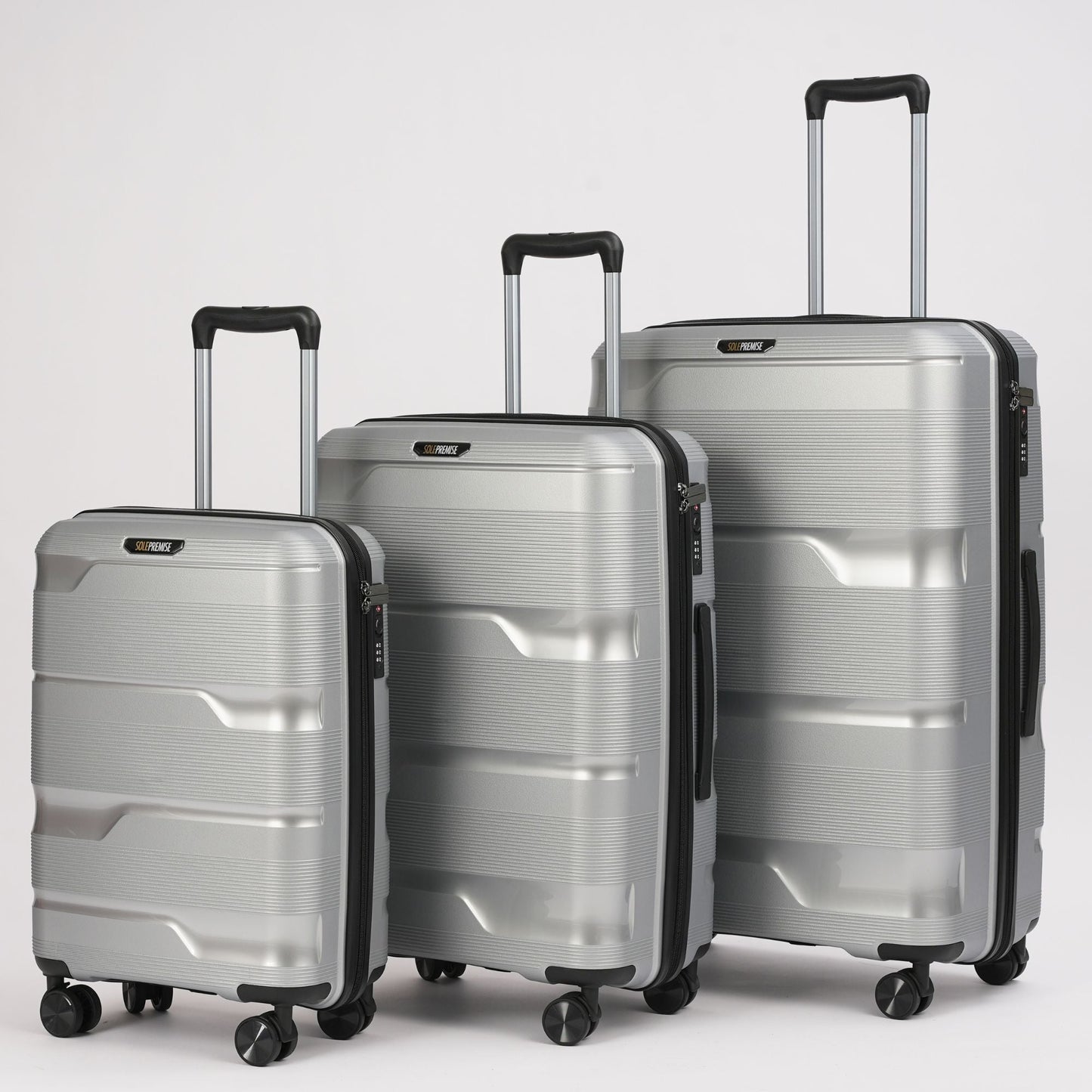 24-inch Silver Hardcase Roller Luggage