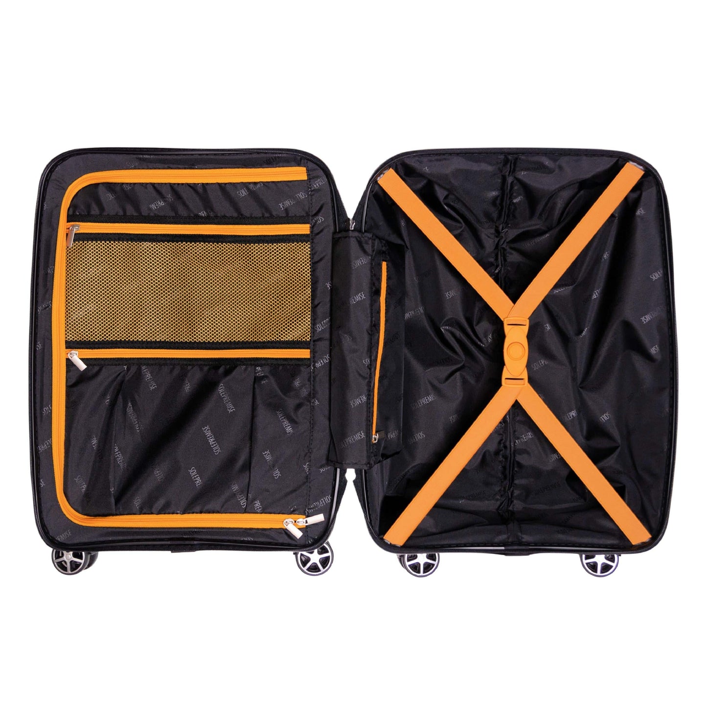 20-inch Black Carry-On Hardcase Roller Luggage