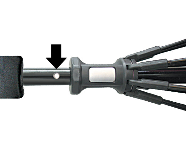 Swing Flashlight Trekking Umbrella – Ultra-Lightweight, Durable Frame with Integrated Detachable LED Flashlight, Windproof Design & UPF 50+ UV Protection