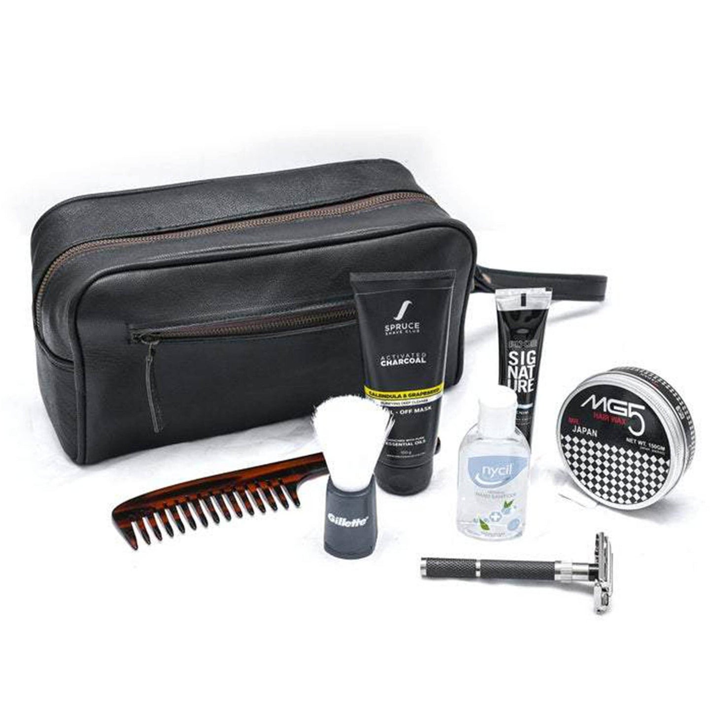 The Single Section Toiletry- Black