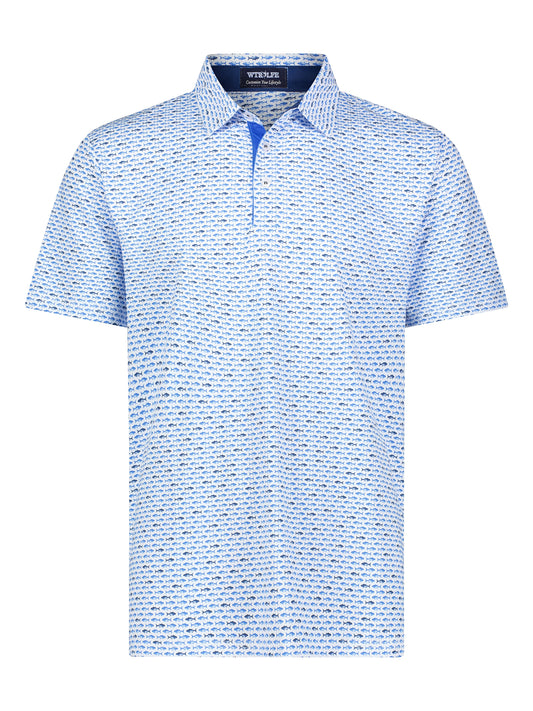 Tuna Performance Polo Light Blue Navy