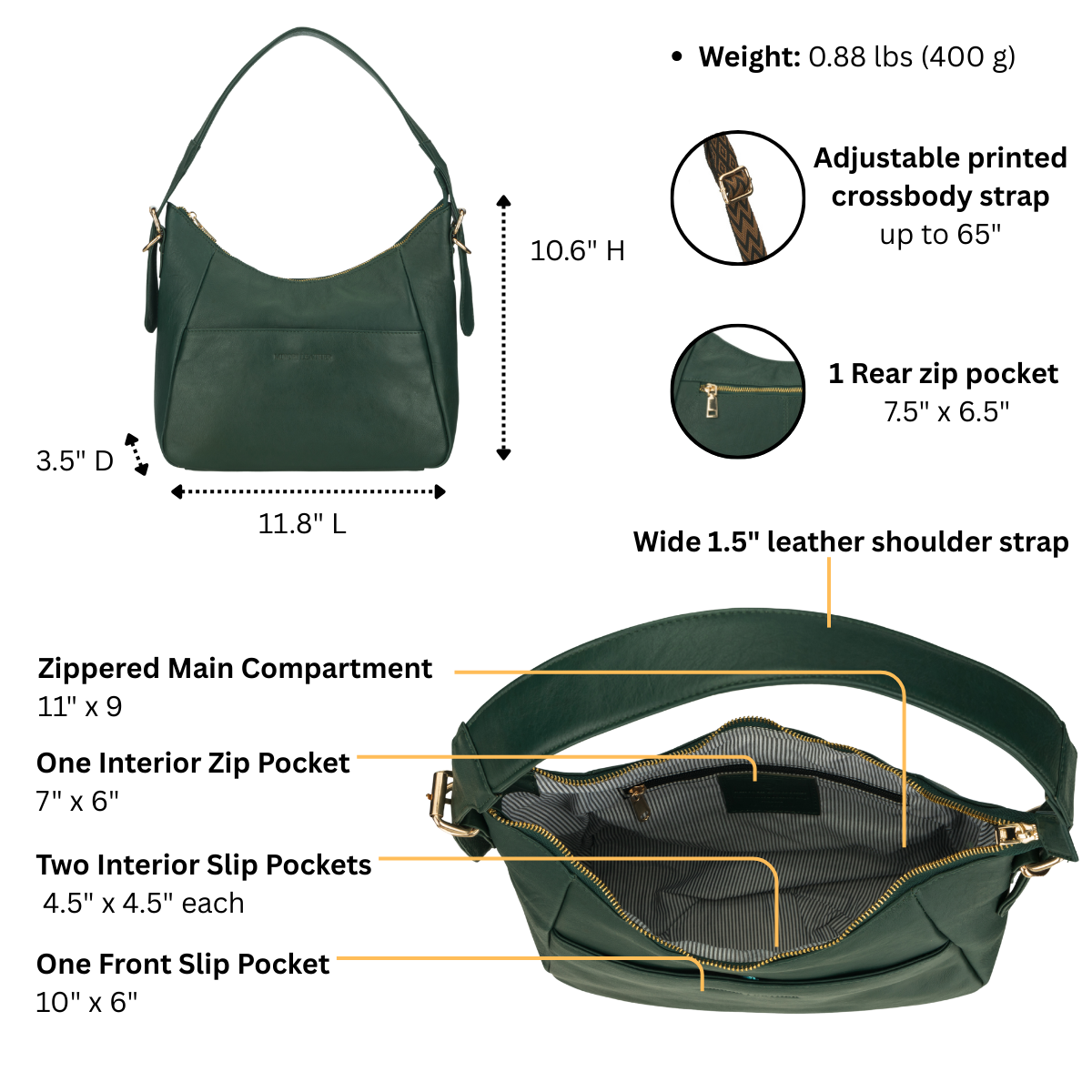 Vanya Shoulder Bag Forest Green