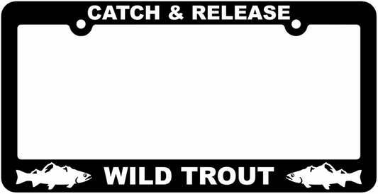 Fishing License Plate Frames w/ Graphics