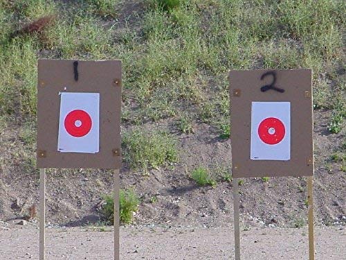EZ2C Targets Style 9: 8" Bullseye Paper Shooting Target 11"x17" USA MADE Hi-Viz