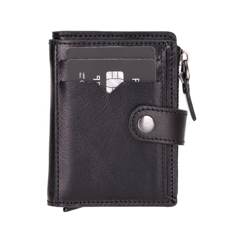 Andalusia Genuine Leather Pop-Up Cardholder with RFID Protection