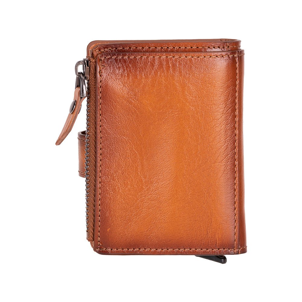 Andalusia Genuine Leather Pop-Up Cardholder with RFID Protection