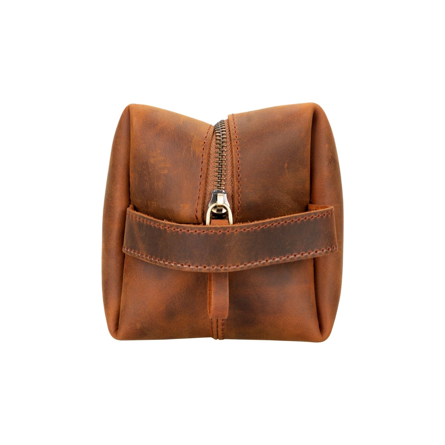 Oswego Men's Leather Dopp Kit & Small Travel Handbag