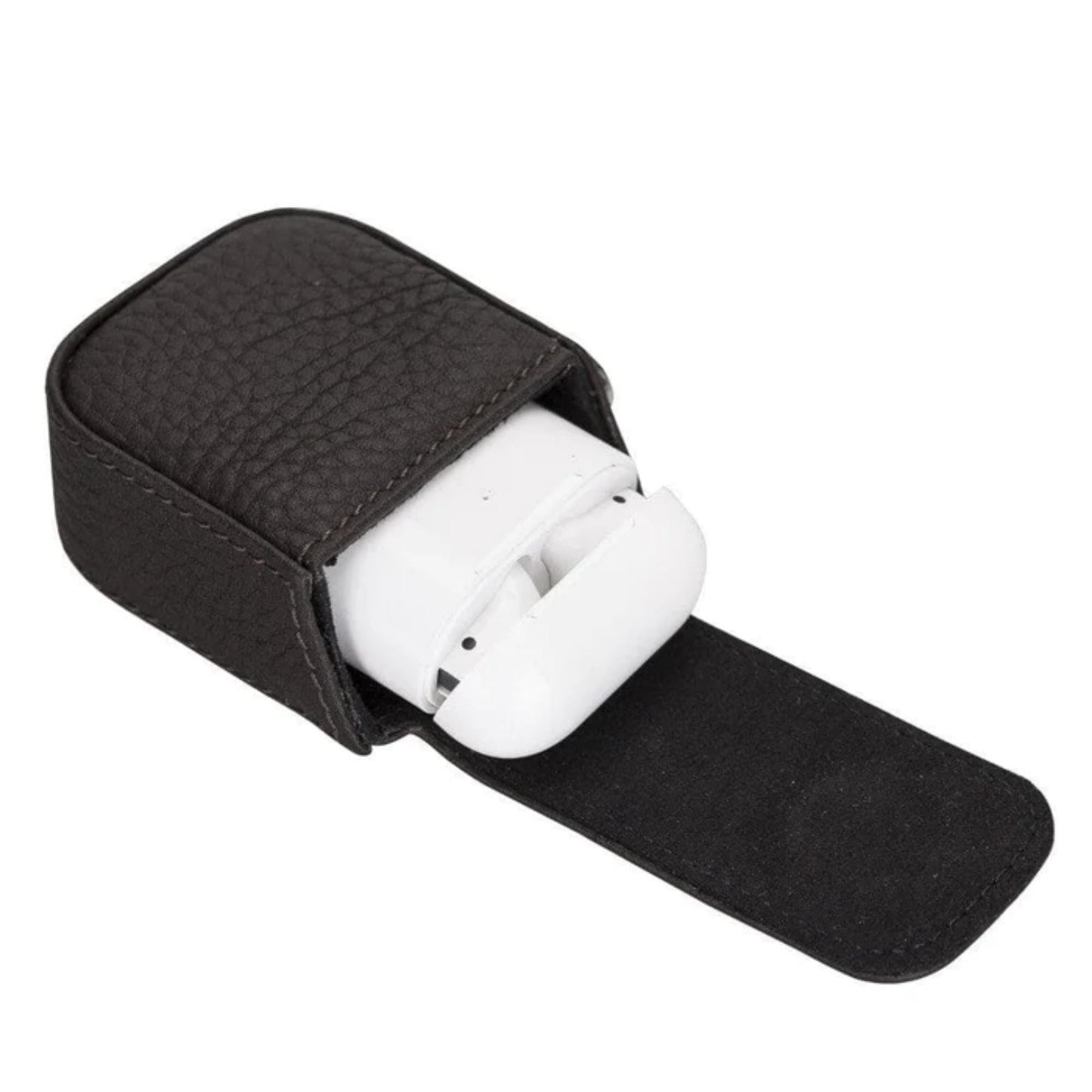 Aurora Luxury Leather AirPods Case with Attached Wrist Strap