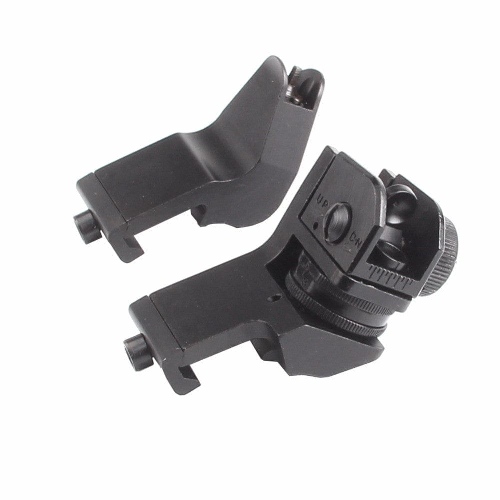 45 Degree Offset Front and Rear Backup Iron Sights - Flip-Up and Fixed