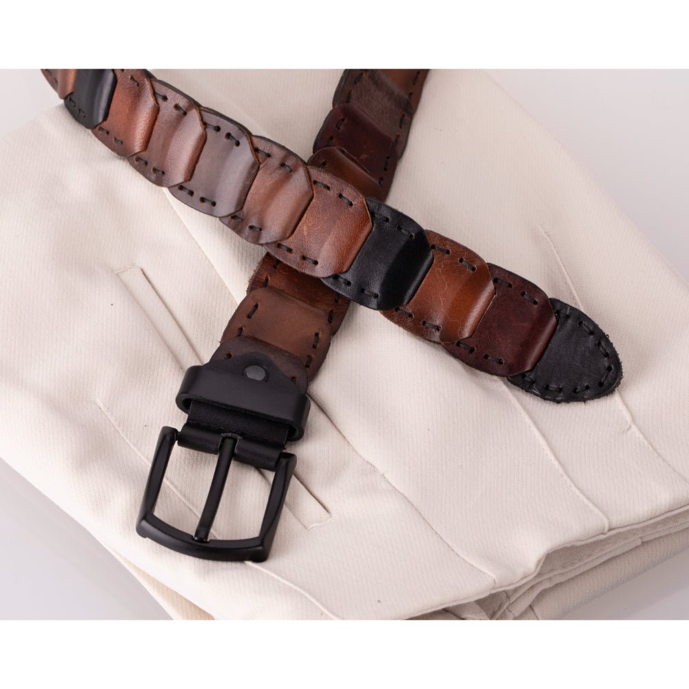 Bessemer Braided Leather Belt for Men