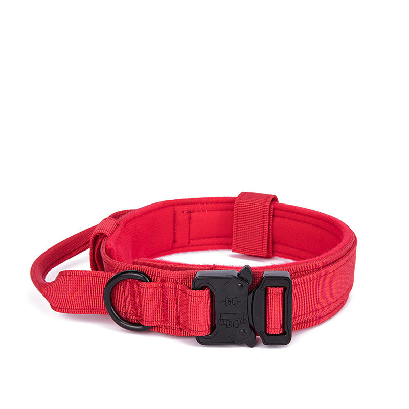 Adjustable Tactical Dog Collar for Training and Outdoor Adventures