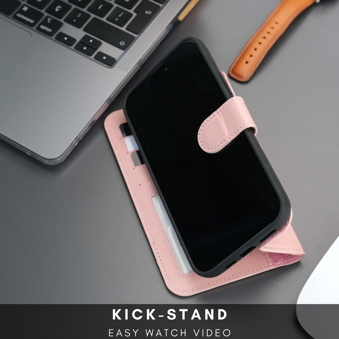 Casper iPhone 16 Wallet Case Leather MagSafe