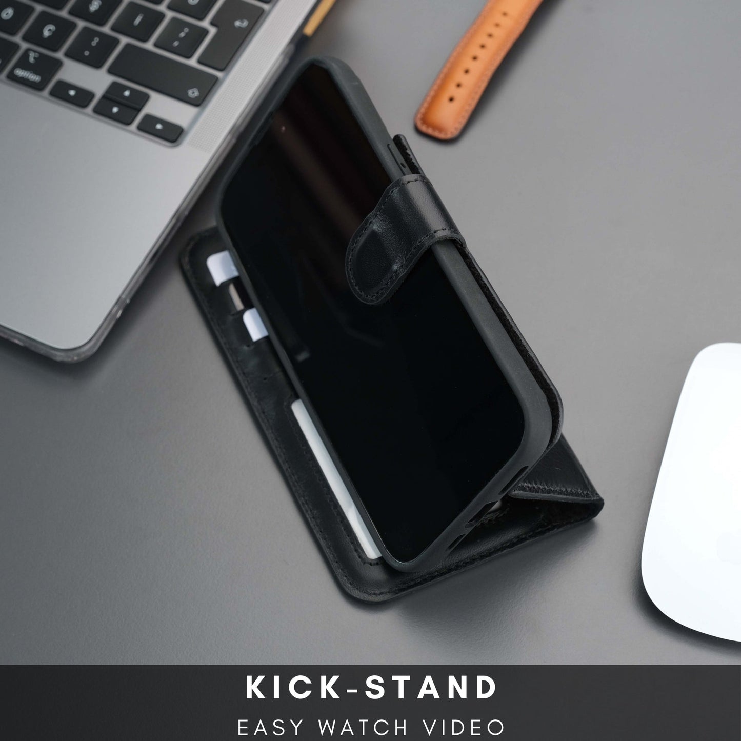 Casper iPhone 16 Pro Wallet Case Leather MagSafe