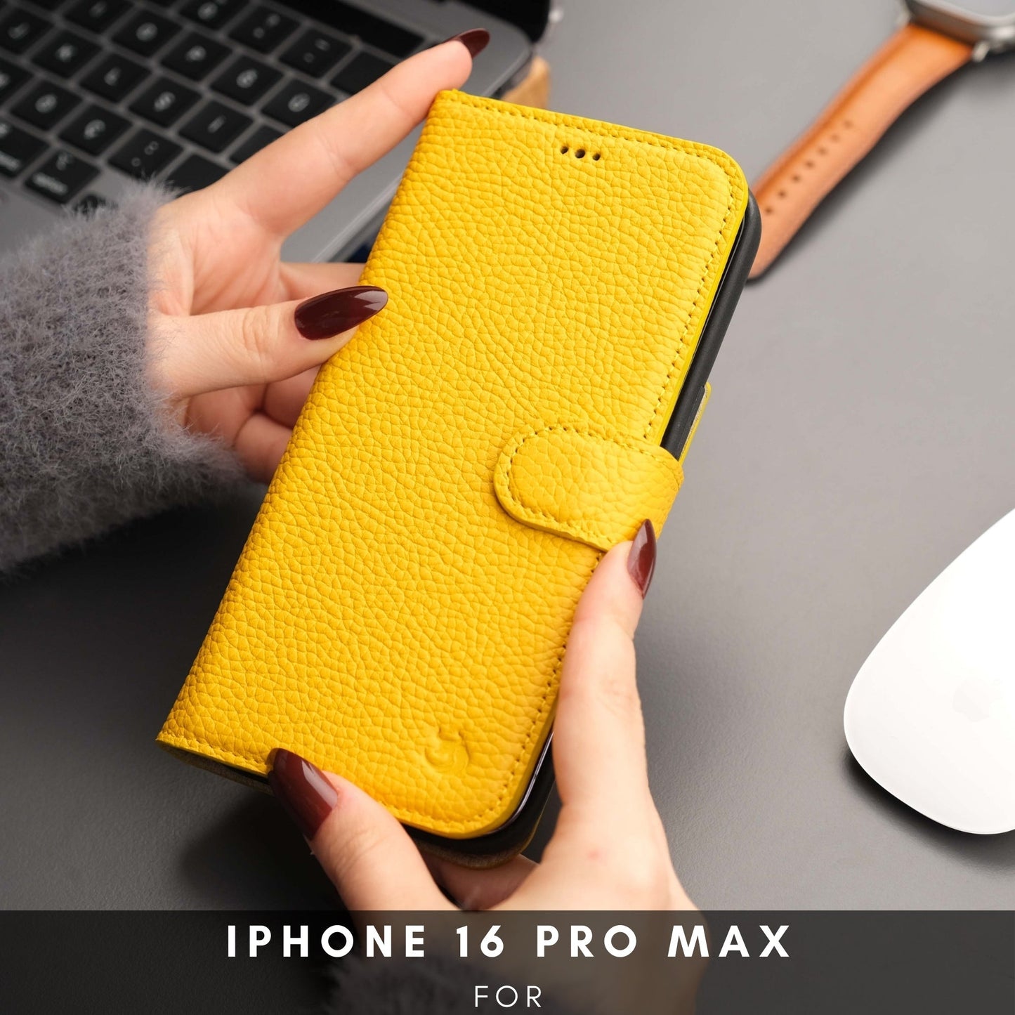 Casper iPhone 16 Pro Max Wallet Case Leather MagSafe
