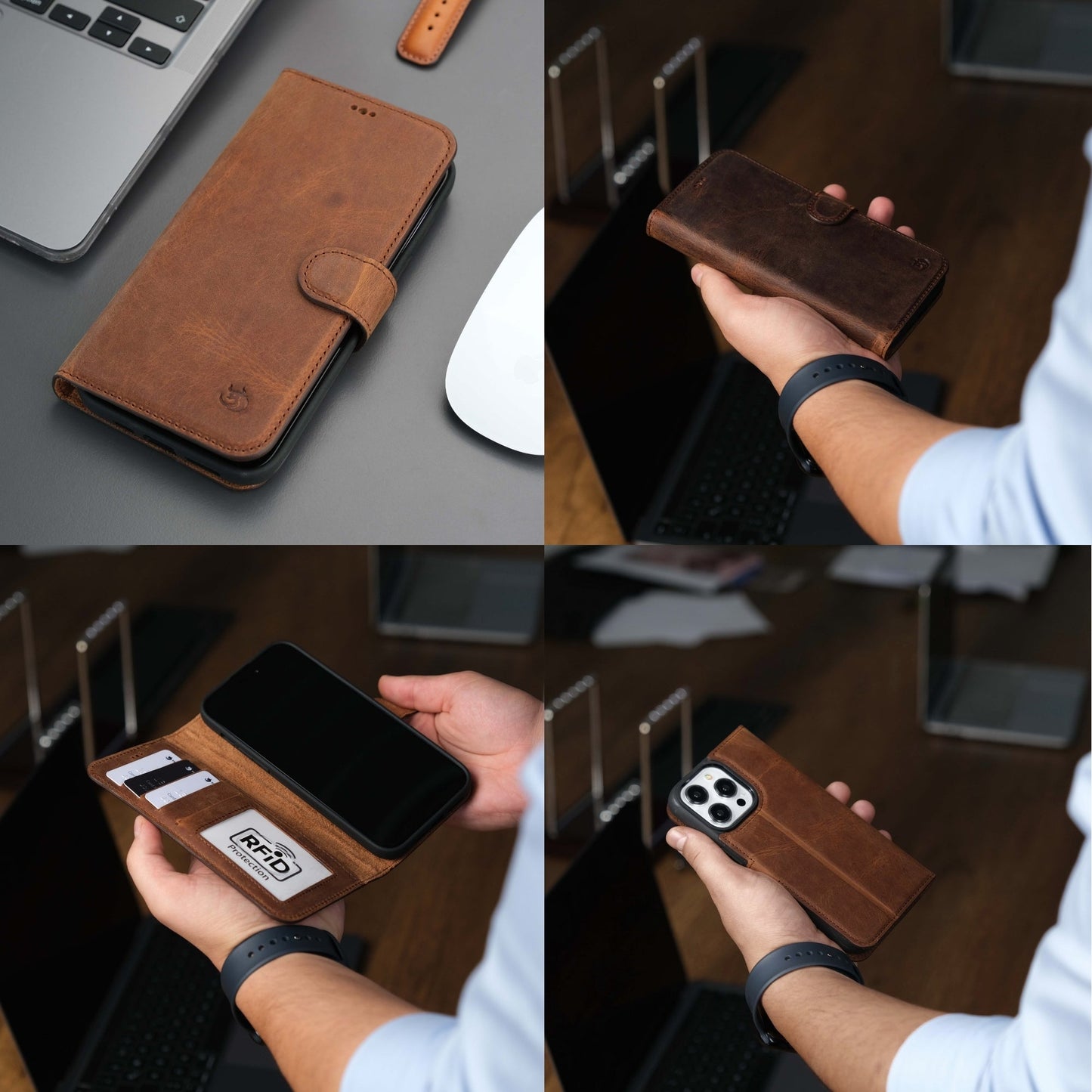 Casper Leather iPhone 14 Pro Wallet Case | MagSafe