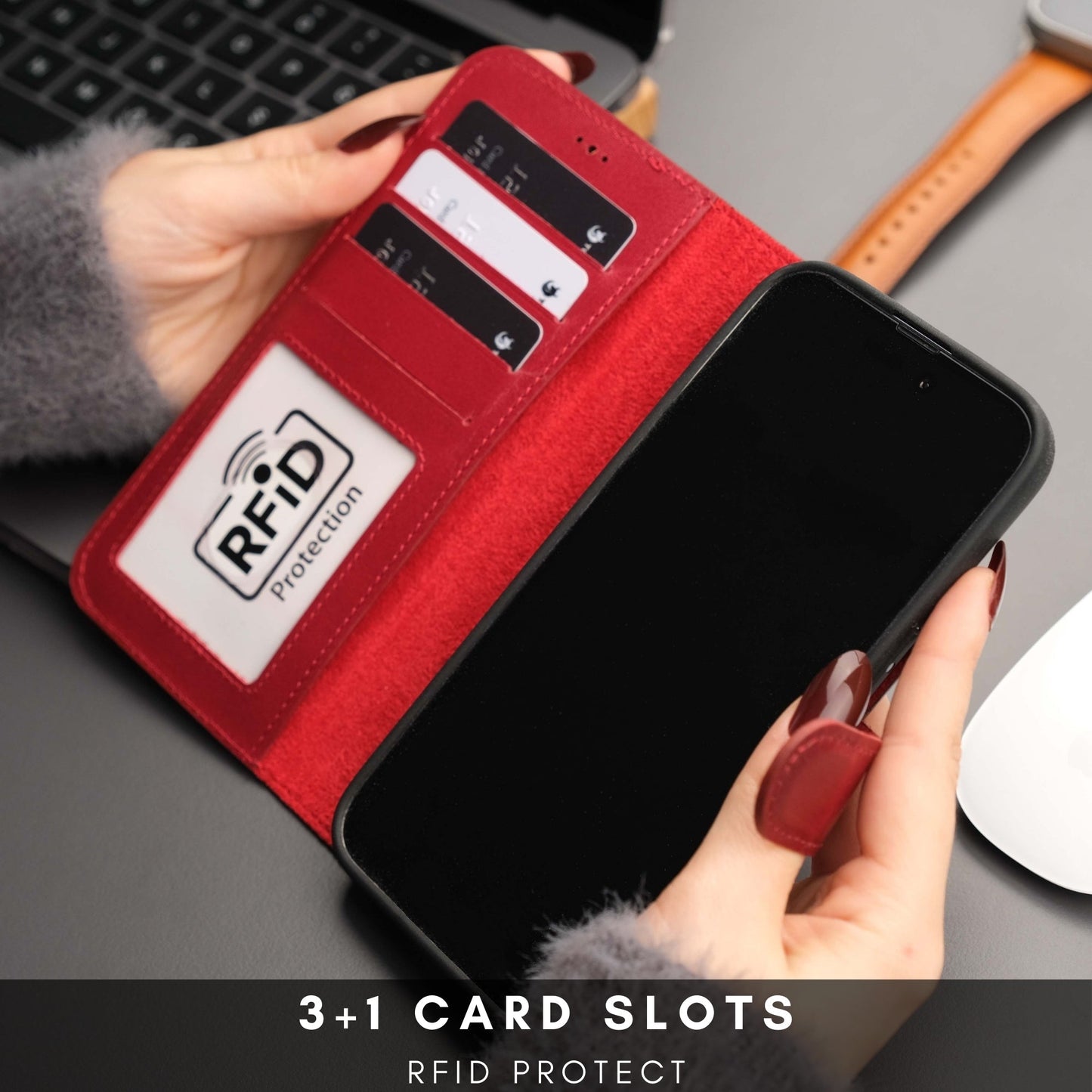 Casper Leather iPhone 14 Pro Max Wallet Case | MagSafe