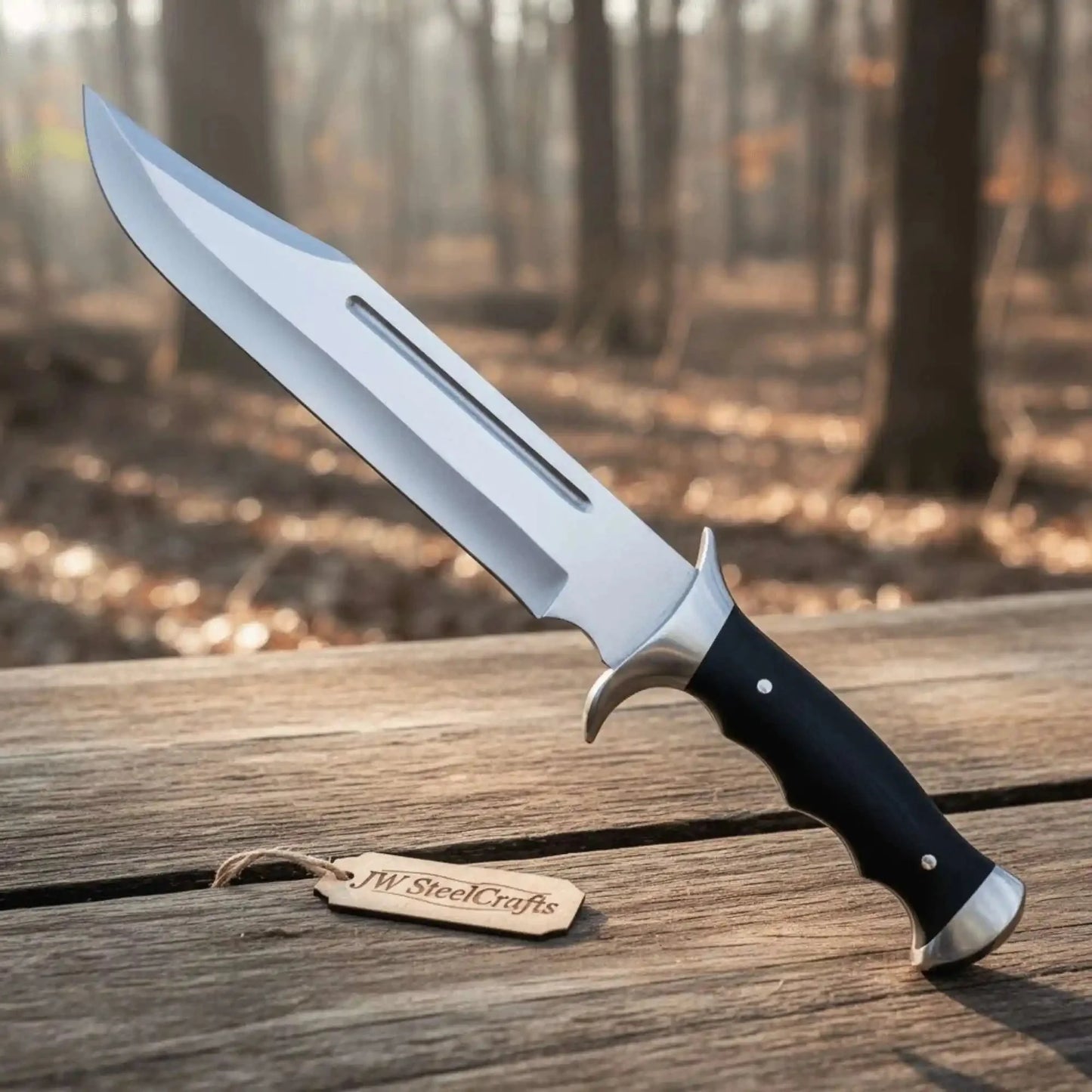Sheffield Clip Point Bowie Knife D2 Steel Fixed Blade | JW SteelCrafts