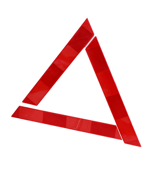 Reflective Road Triangle | Collapsible Emergency Warning Safety Triangle with Case