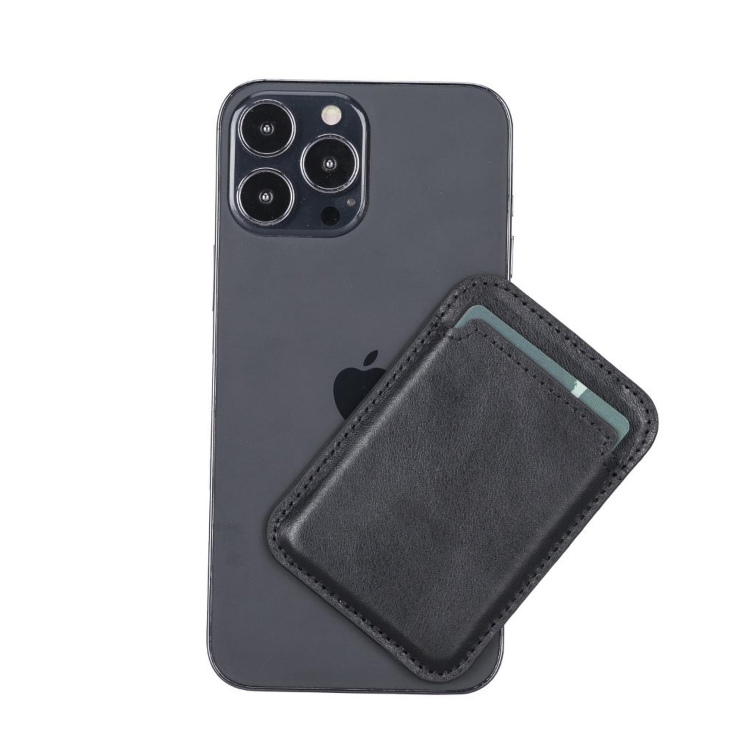 Cortland Full-Grain Leather Card Holder Wallet with Magnet