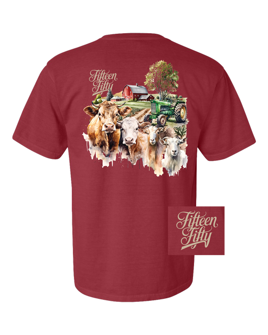 Cow Farm Pocket Tee