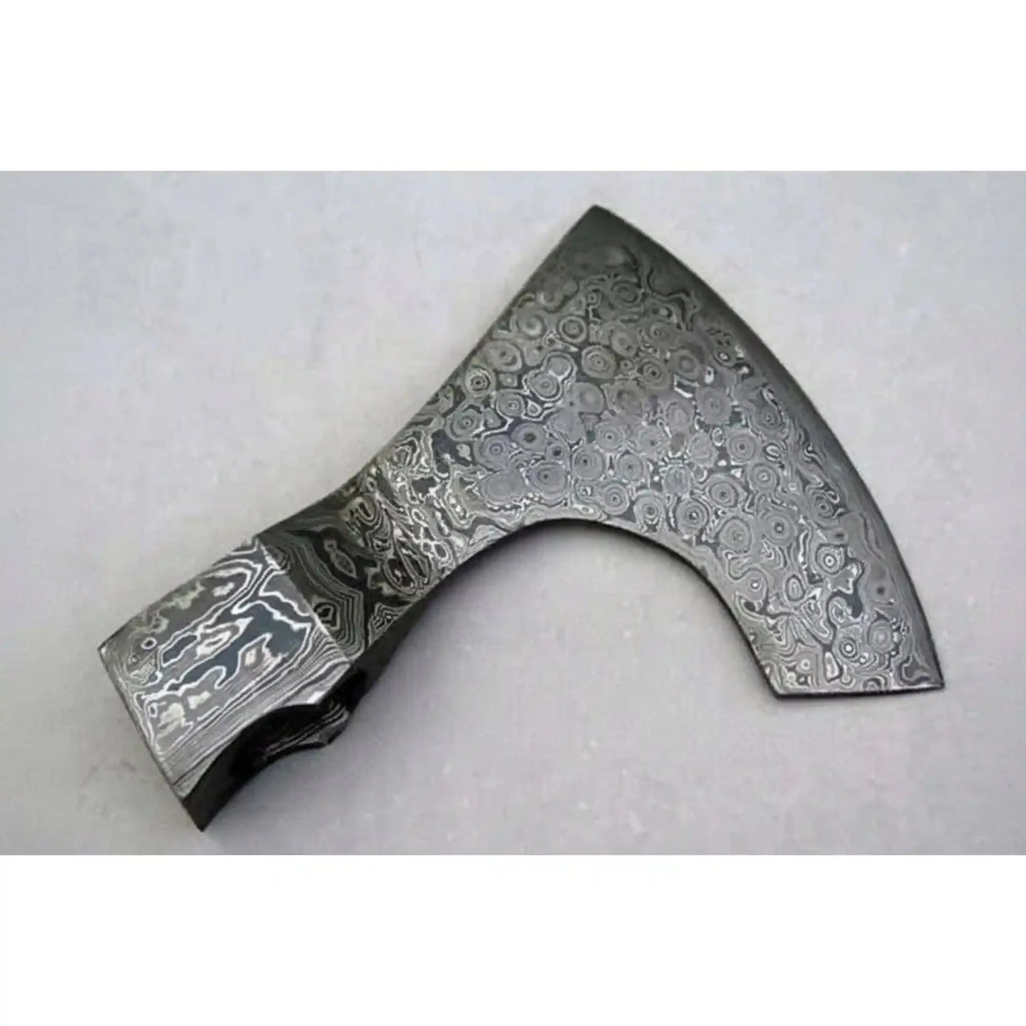 Handmade Viking Bearded Axe Head Blank - Pattern Welded Steel | JW SteelCrafts