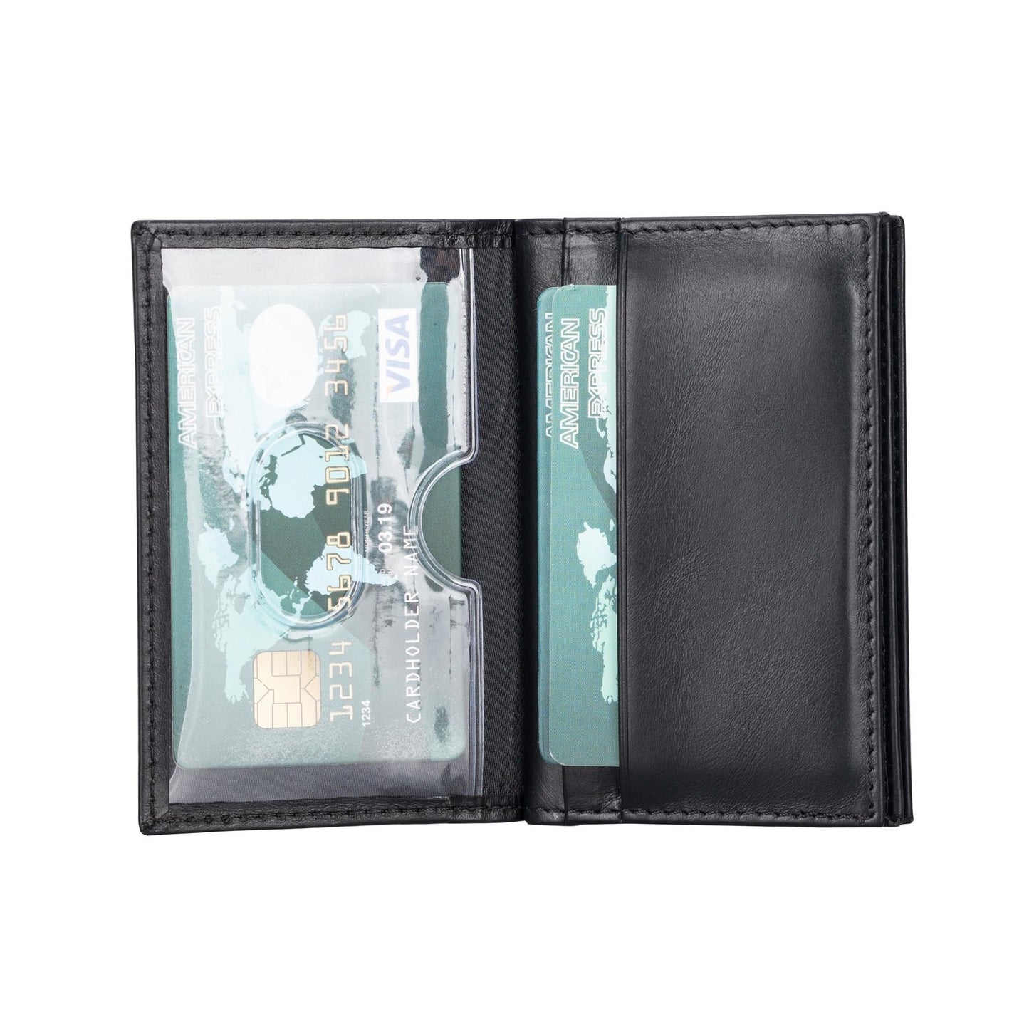 Denver Luxury Full-Grain Leather Cardholder for Men