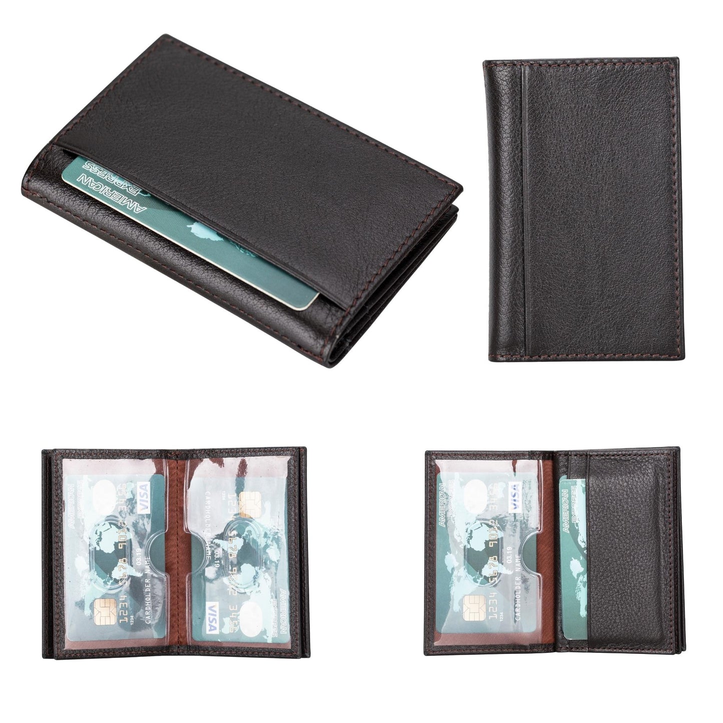 Denver Luxury Full-Grain Leather Cardholder for Men