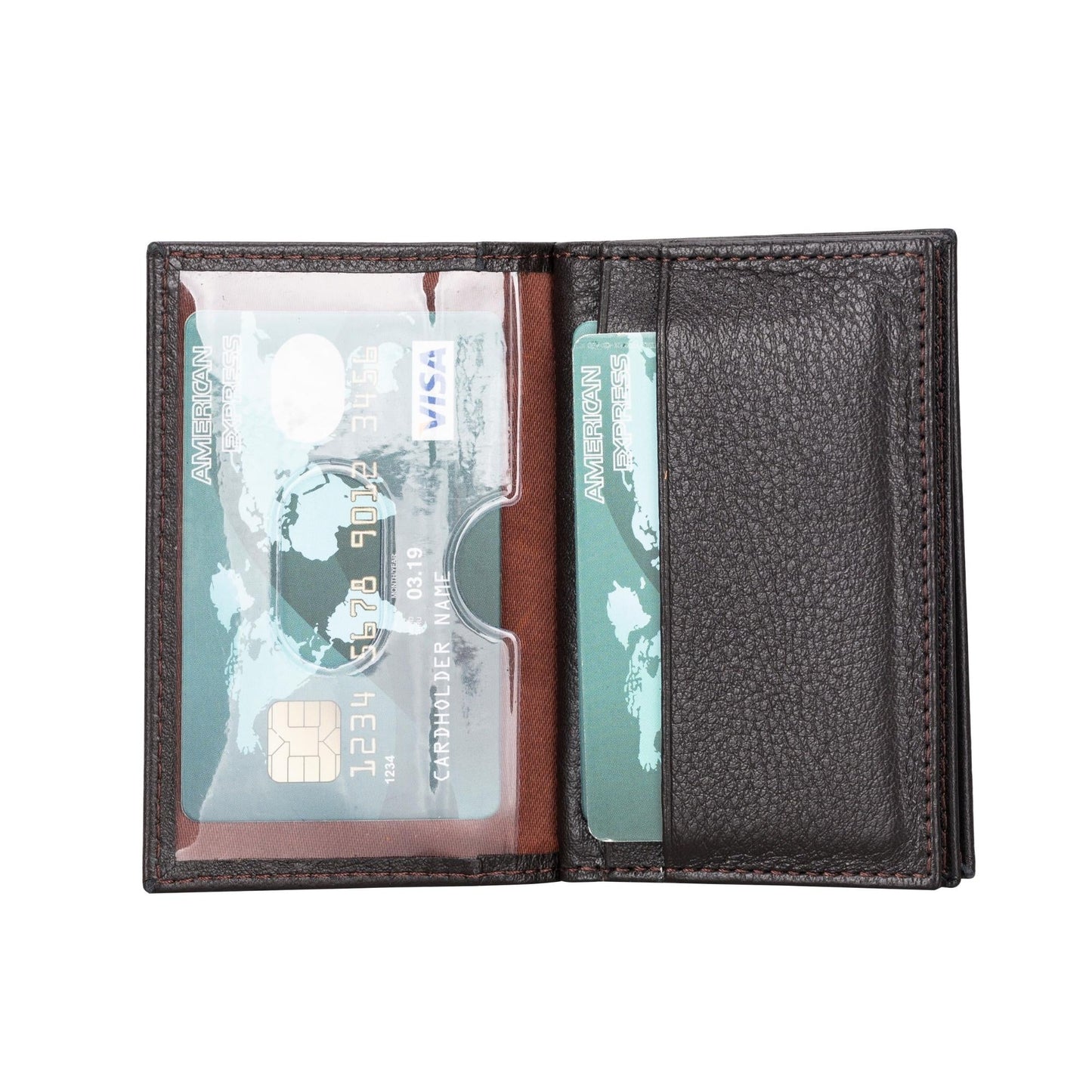 Denver Luxury Full-Grain Leather Cardholder for Men