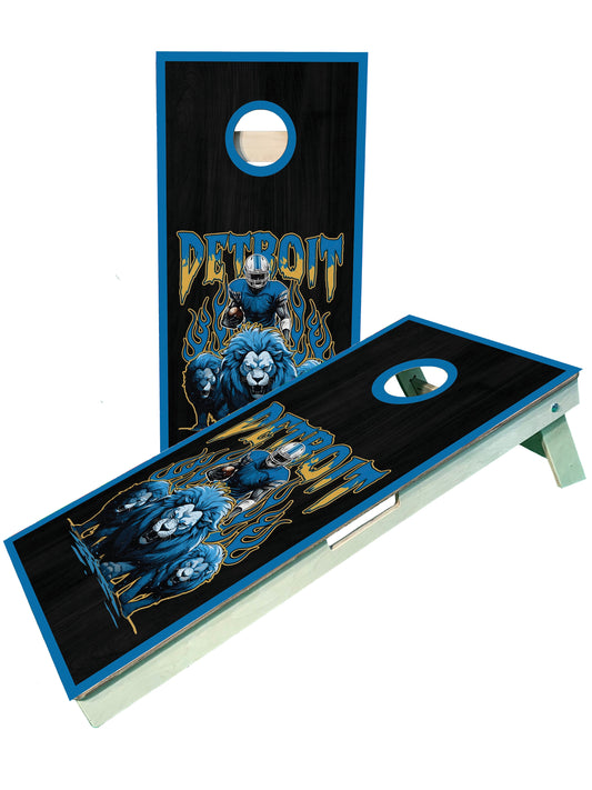 Detroit Football Team Pro Cornhole Boards