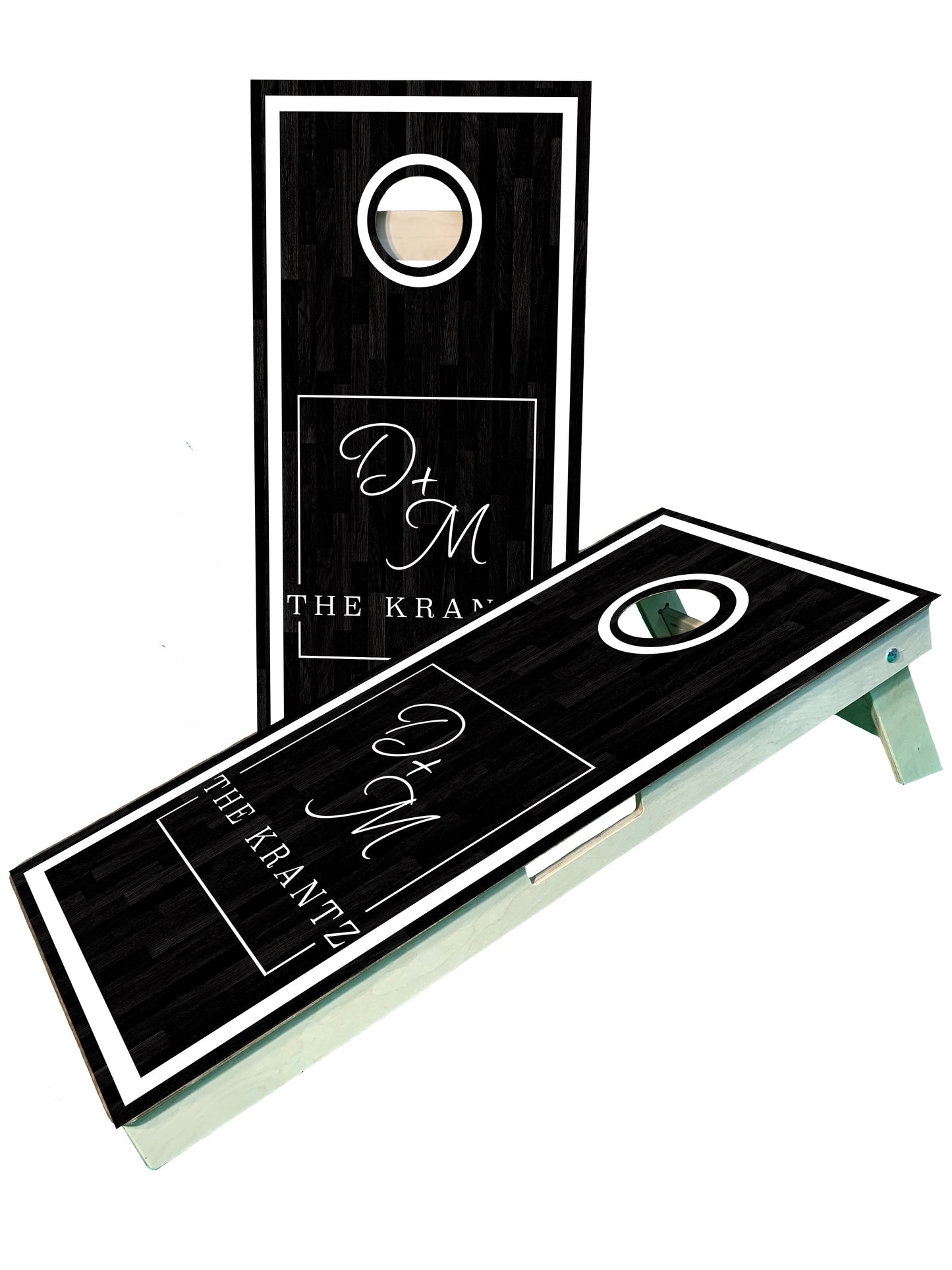 Personalized Wedding Cornhole Boards with Last Name Initials