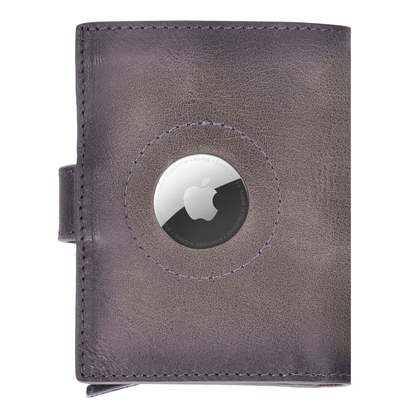 Douglas Genuine Leather Pop-Up Wallet with AirTag Slot - RFID Blocking Cardholder