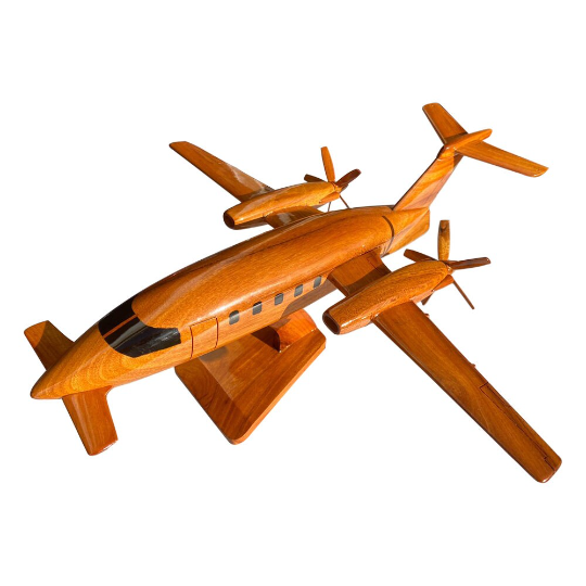 P-180 ( P180 ) Piaggio Mahogany wood Airplane model