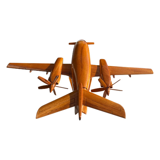 P-180 ( P180 ) Piaggio Mahogany wood Airplane model